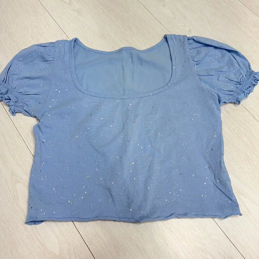 [BUNJANG] Pale Jade Wave Tee Glitter Version / 페일제이드 웨이브 티 반짝이 버전