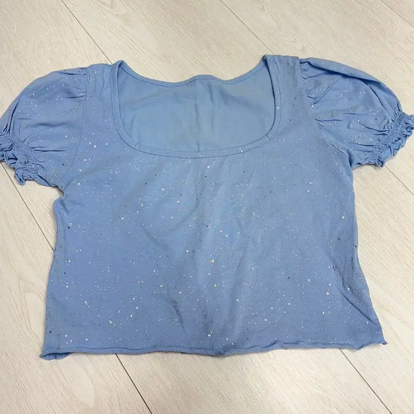 [BUNJANG] Pale Jade Wave Tee Glitter Version / 페일제이드 웨이브 티 반짝이 버전