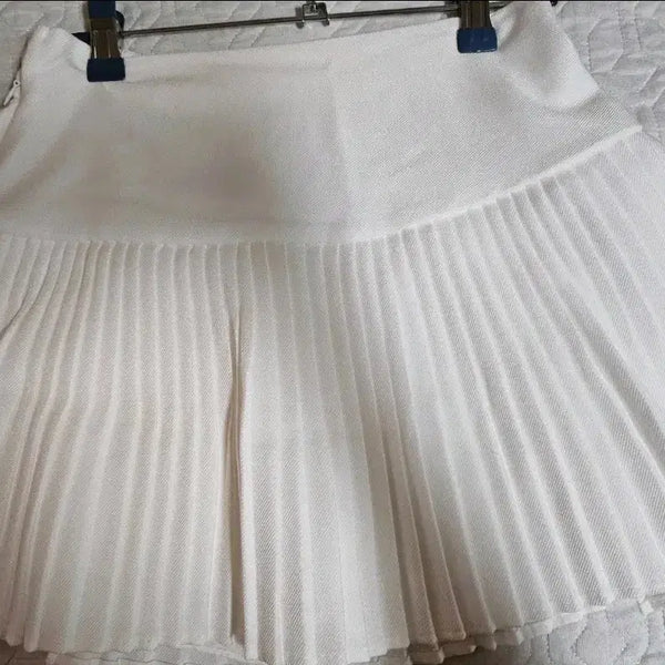 [BUNJANG] White Pleated Midi Skirt / 한번도 안 입은 깔끔한 플리츠 스커트 (화이트) 급전!