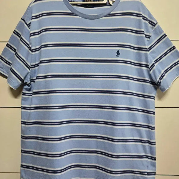 [BUNJANG] Polo Ralph Lauren Striped Round Neck T-Shirt / 폴로 랄프로렌 큐알정품인증 스트라이프 라운드 반팔티셔츠