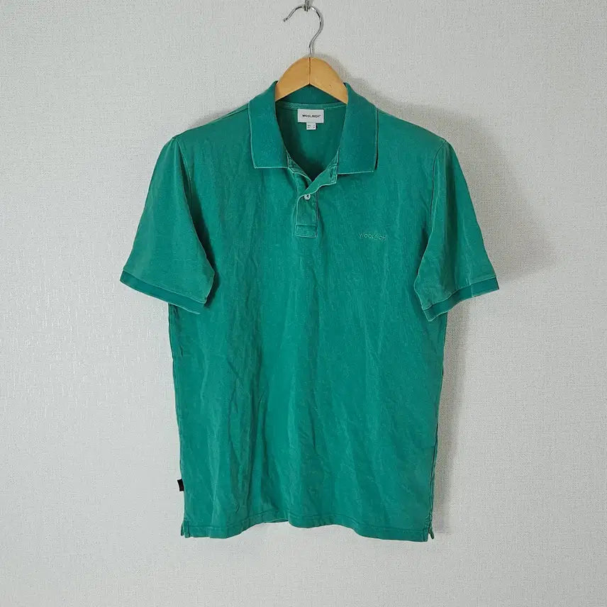 [BUNJANG] Woolrich Short Sleeve Polo Shirt Apple Green M / 울리치 WOOLRICH 반팔 카라티 피케티 폴로 애플그린 M