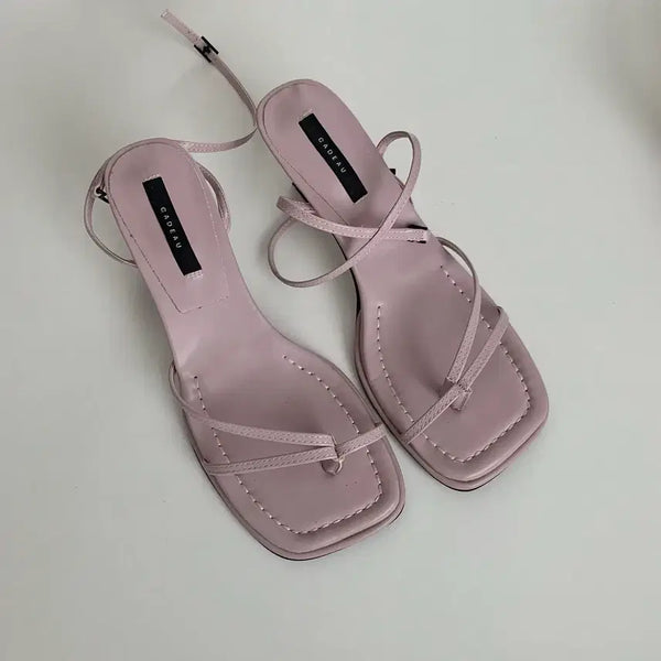 [BUNJANG] The Mui Lavender Strap Heels / 더무이 라벤더 스트랩 힐 구두