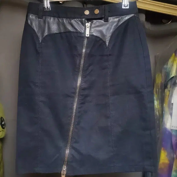 [BUNJANG] Emporio Armani Leather Skirt / 제페니즈 엠포리오 아르마니 레더 스커트