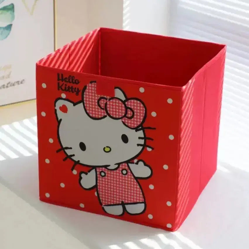 [BUNJANG] Red Kitty Large Folding Storage Box / 할인) 레드키티 대형 접이식 보관함