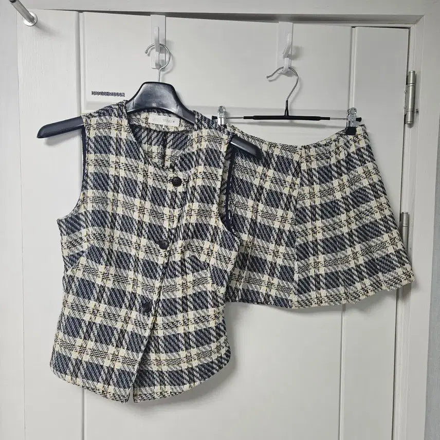 [BUNJANG] Zara Check Skirt Set XS / [새제품] 자라 체크 스커트 셋업 XS