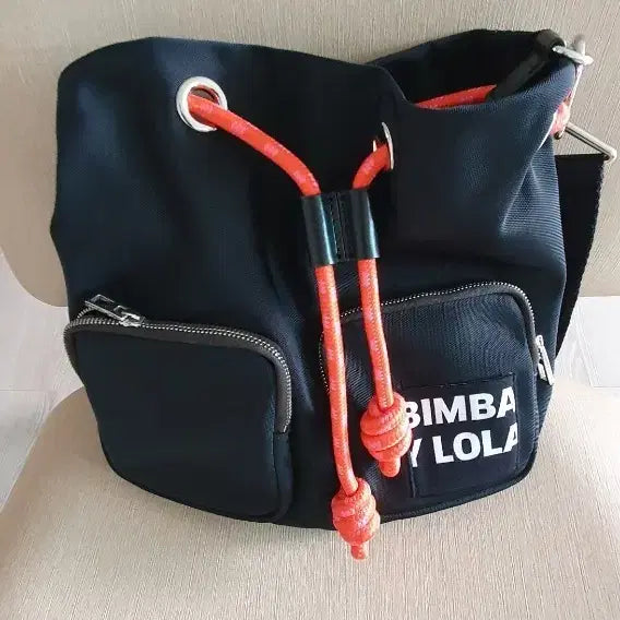 [BUNJANG] BIMBA Y LOLA Black Backpack / 빔바이롤라 블랙 백팩 정품
