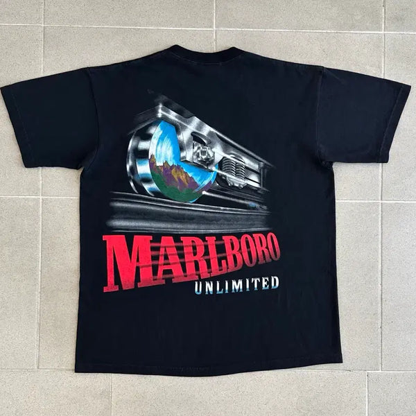 [BUNJANG] Vintage 90s Marlboro "Unlimited Train" T-Shirt / 90s 빈티지 말보로 티셔츠 트레인 Unlimited Train