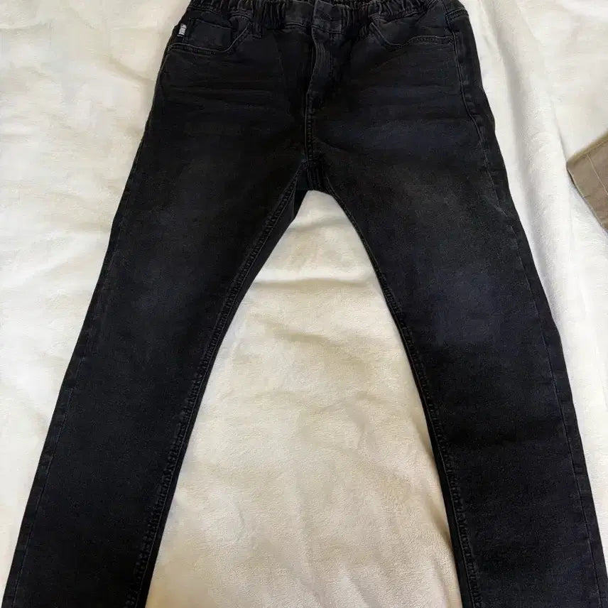 [BUNJANG] NBA Black Denim Jogger Pants / NBA 블랙 데님 조거 팬츠