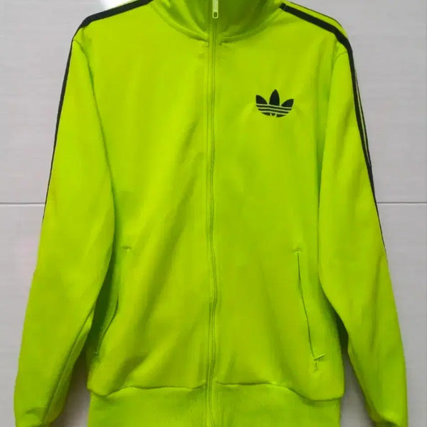 [BUNJANG] Adidas Firebird Track Top Jersey Green Black Size S / 아디다스 파이어버드 연두 블랙 트랙탑 저지 져지집업 90/S