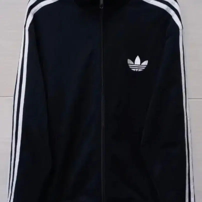 [BUNJANG] Adidas Firebird Black Track Top Jersey Zip-up / 아디다스 파이어버드 검흰 블랙 트랙탑 저지 져지집업 90/S