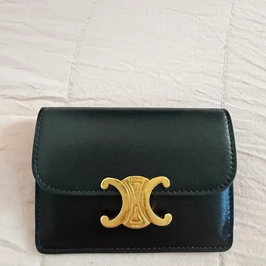 [BUNJANG] Celine Triomphe Wallet Black / 셀린느 트리오페 지갑 블랙