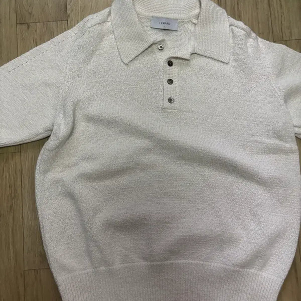 [BUNJANG] Lemond Kara Short Sleeve Knit Ivory Size 2 / 르마드 카라 반팔 니트