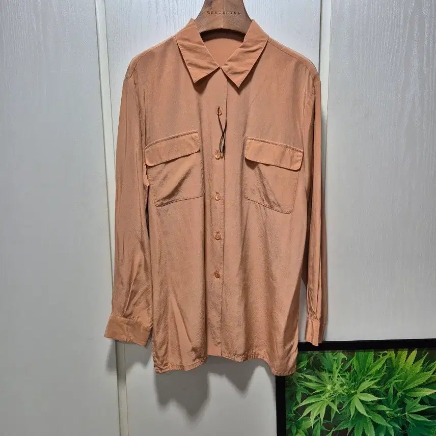 [BUNJANG] Japanese Vintage Apricot Blouse / (세일) JPN VTG. 살구색 셔츠 블라우스