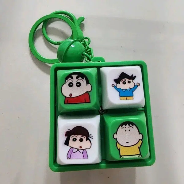 [BUNJANG] Crayon Shin-chan 4-Character Keychain / 짱구는못말려 키링 4구 캐릭터 키링