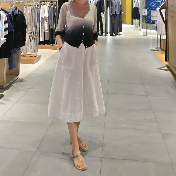 [BUNJANG] Polo Ralph Lauren Linen Long Skirt / 폴로랄프로렌린넨롱스커트