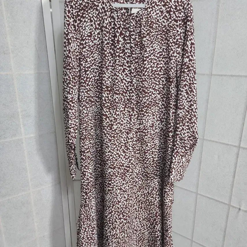 [BUNJANG] The Edge Pattern One-Piece Dress Size 66 / 더엣지 윈피스66 패턴원피스 새제품  편하고 이쁨*