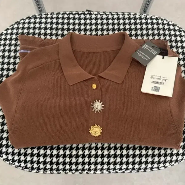 [BUNJANG] Jacquemus Brown Knit Sweater Size 38 / 자크뮈스 브라운 니트 38