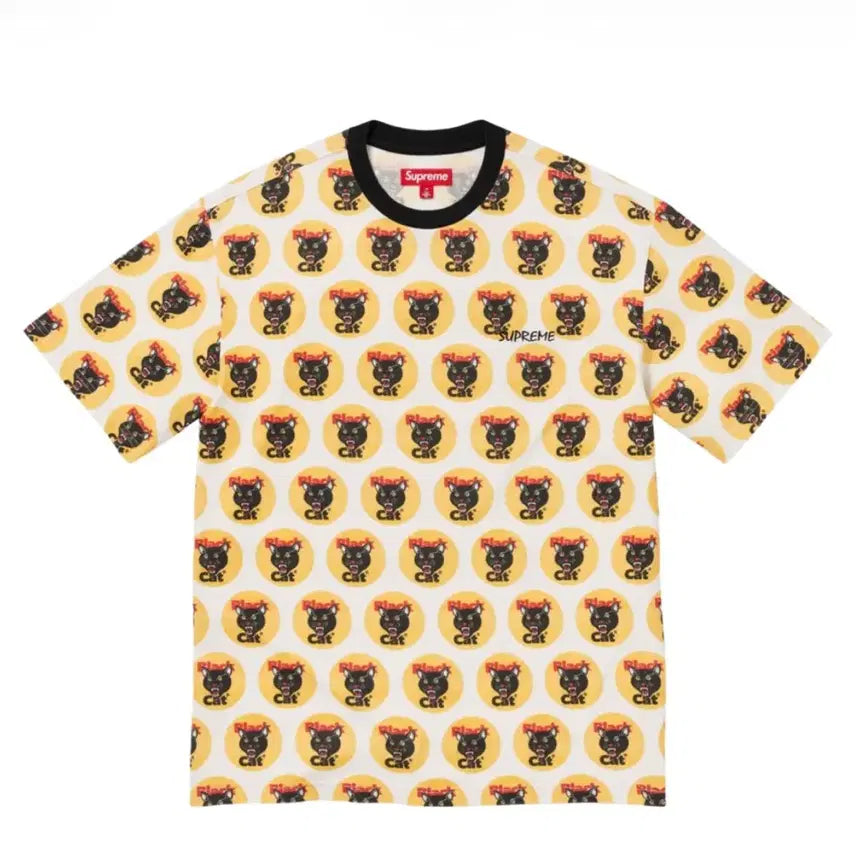 [BUNJANG] Supreme Black Cat T-Shirt XL / 슈프림 블랙캣 반팔 XL