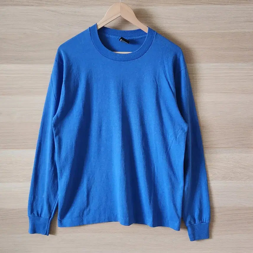 [BUNJANG] 90s Screen Stars USA Long Sleeve T-Shirt Blue L / 90s USA Screen Stars 롱슬리브 티셔츠 블루 L