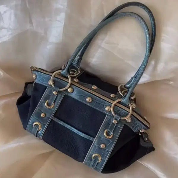 [BUNJANG] Y2K Leather Shoulder Bag / y2k 체인 가죽 숄더백