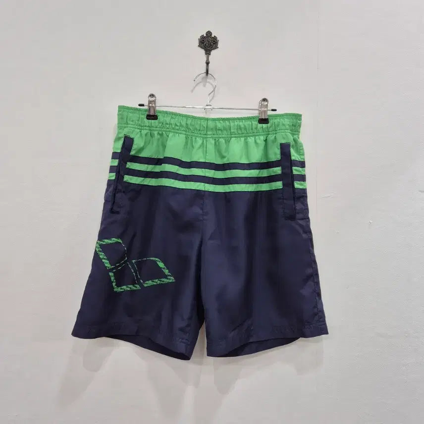 [BUNJANG] Arena Swim Shorts Navy/Green / 아레나 수영복 반바지 네이비/그린95
