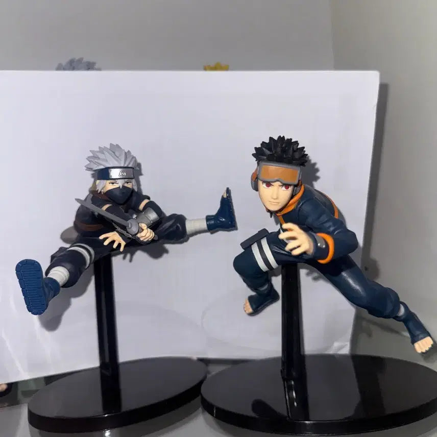 [BUNJANG] Naruto Vibration Stars Chibi Obito & Kakashi Figure Bundle Set / 나루토 바이브레이션 스타즈 치비 오비토 카카시 피규어 일괄