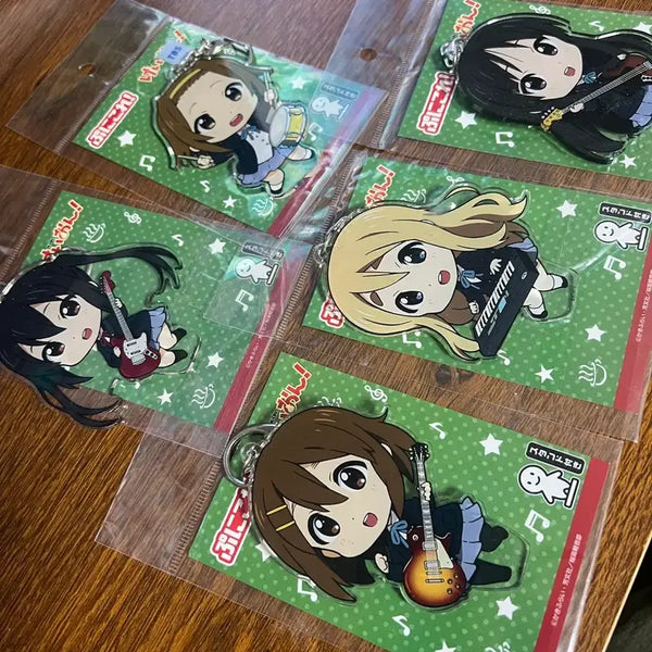 [BUNJANG] K-On! Acrylic Keychain Set (5 Types) / 케이온! 아크릴 키링 5종 세트