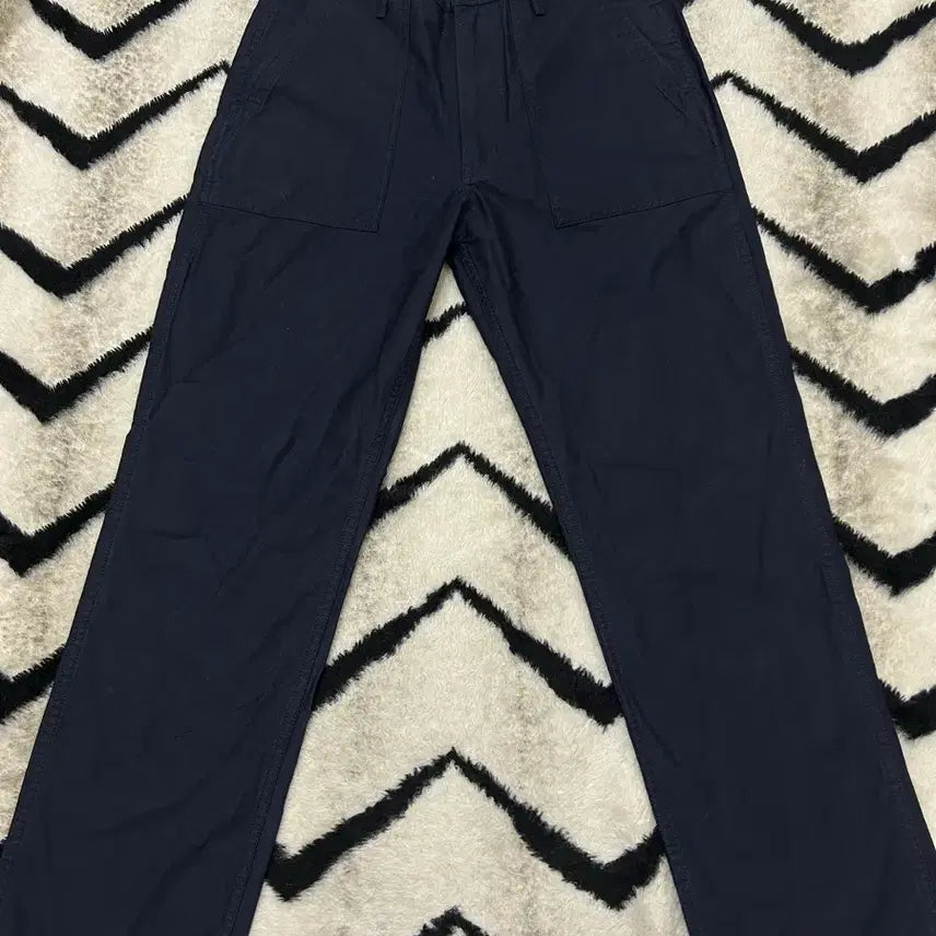 [BUNJANG] W Vintage Fatigue Cotton Pants Navy (M) / [M]에스피오나지 퍼티그 코튼 팬츠/짙은네이비