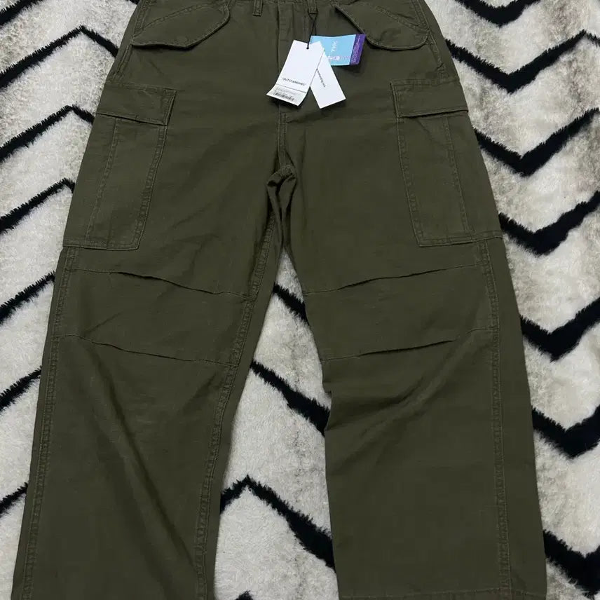 [BUNJANG] Outstanding M-65 Ripstop Cargo Pants Khaki / [S]아웃스탠딩 M-65 립스탑 카고 팬츠/카키