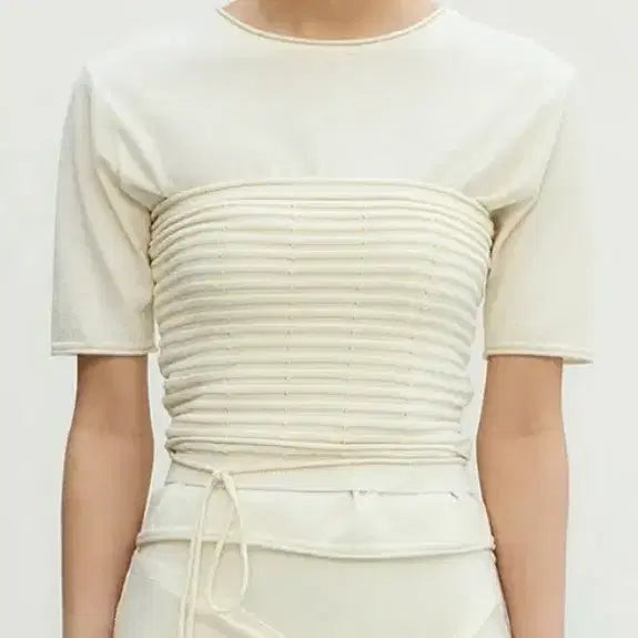 [BUNJANG] RRACE Bustier Set (Ivory, Brown) / RRACE 뷔스티에 (2ea)