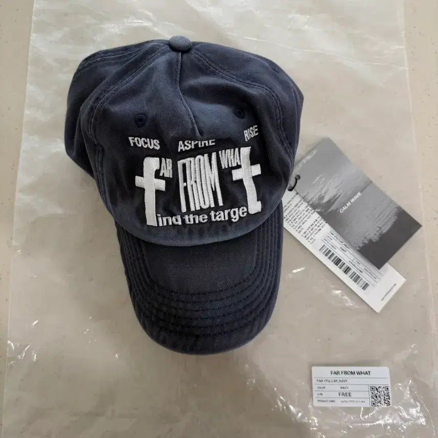 [BUNJANG] Far From What Vintage Cap Navy OS / [OS] 파프롬왓 파 빈티지 볼캡 네이비