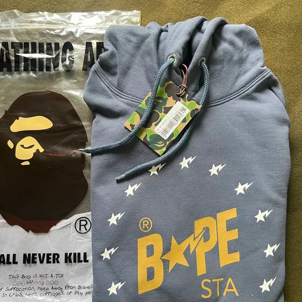 [BUNJANG] BAPE Star Logo Hoodie T-Shirt / 베이프 스타로고 후드 티셔츠