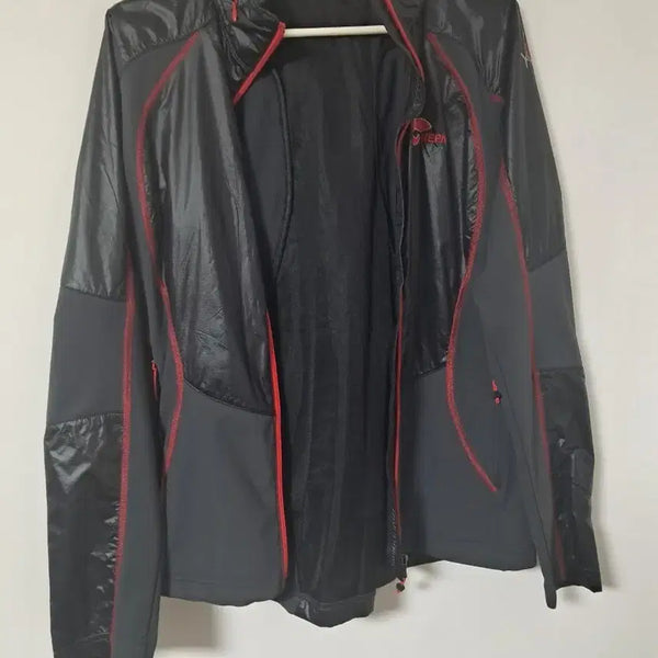 [BUNJANG] NEPA Windbreaker Jacket Black Red Size 90 / 네파 바람막이 자켓 블랙 레드90
