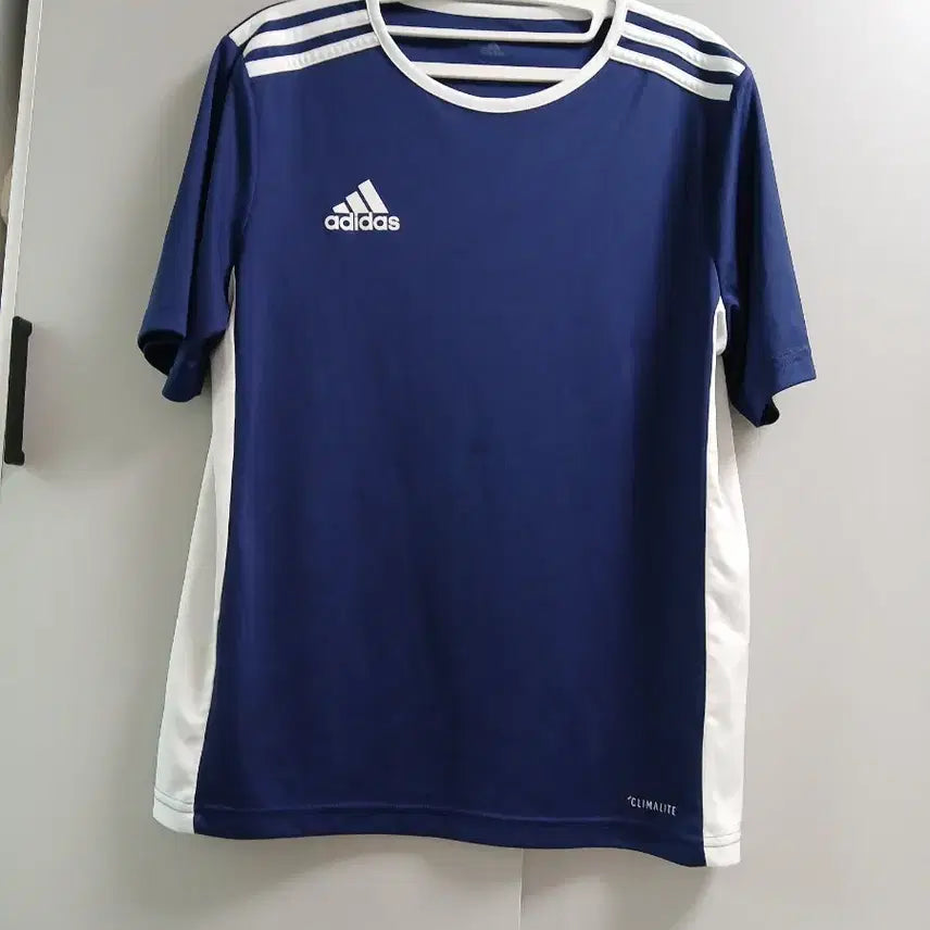 [BUNJANG] Adidas Short Sleeve T-Shirt Navy White / 아디다스 반팔티 네이비 화이트