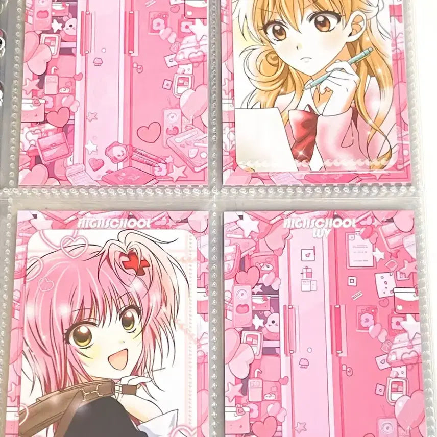 [BUNJANG] High School Love Binder Insert Sleeves & Backing Paper / 하이스쿨러브 바인더 대지 포카 포장 하드슬리브 뒷대지 처분