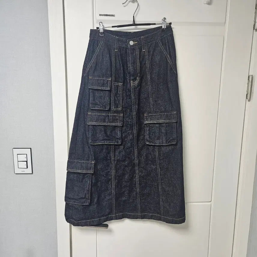 [BUNJANG] Brownbreath Denim Long Skirt / [새제품] 브라운브레스 데님 롱스커트