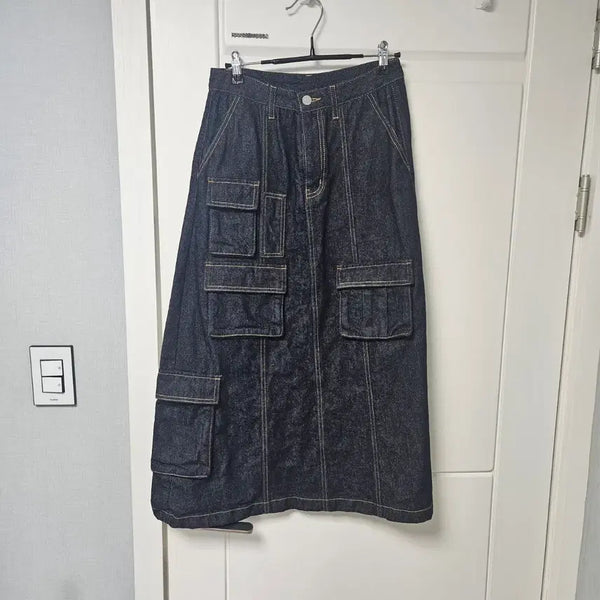[BUNJANG] Brownbreath Denim Long Skirt / [새제품] 브라운브레스 데님 롱스커트