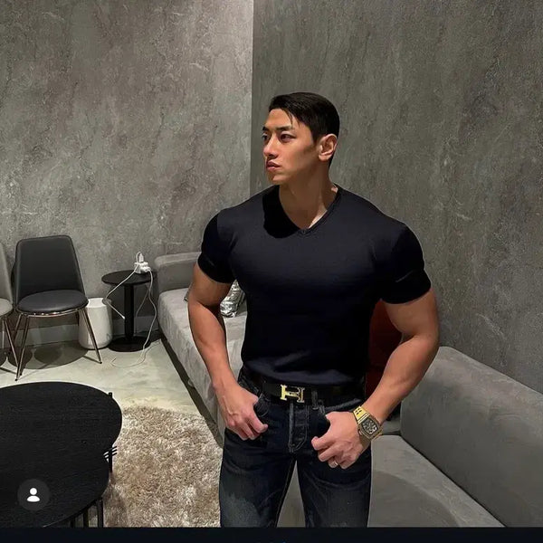 [BUNJANG] Rapinato Muscle Fit T-Shirts (Black, Navy) / 라피나토 머슬핏 반팔티 블랙,네이비 사이즈 새상품팝니다