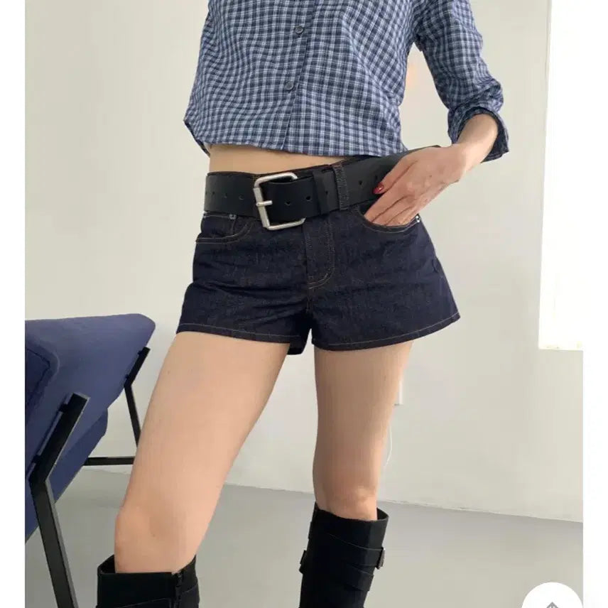 [BUNJANG] Rikim Low Raw Shorts Unwashed Denim Shorts / 릿킴 low raw shorts 생지 데님 쇼츠