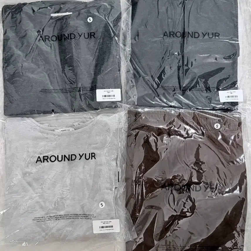 [BUNJANG] Around Yool Dove Layered Top & Bottom Set Charcoal/Pale Gray S Size / 어라운드율 도브레이어드 s사이즈 상하세트 일괄판매