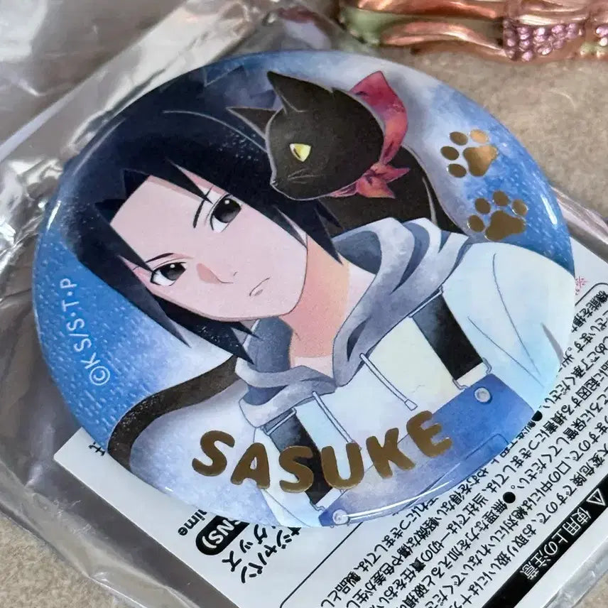 [BUNJANG] Naruto Shippuden Sasuke Uchiha Can Badge / 사스케 질풍전 캣뱃지