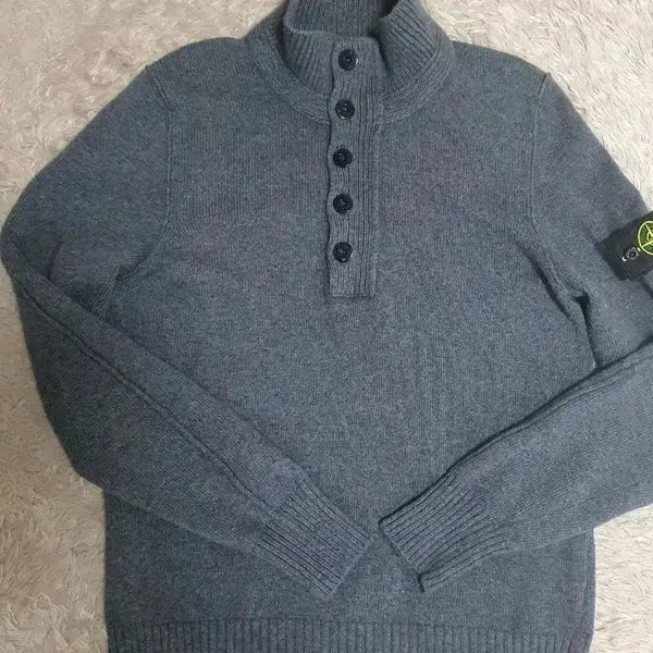 [BUNJANG] Stone Island Half-Zip Knit Size 95-100 / 스톤아일랜드 반집업 니트 사이즈 95~100