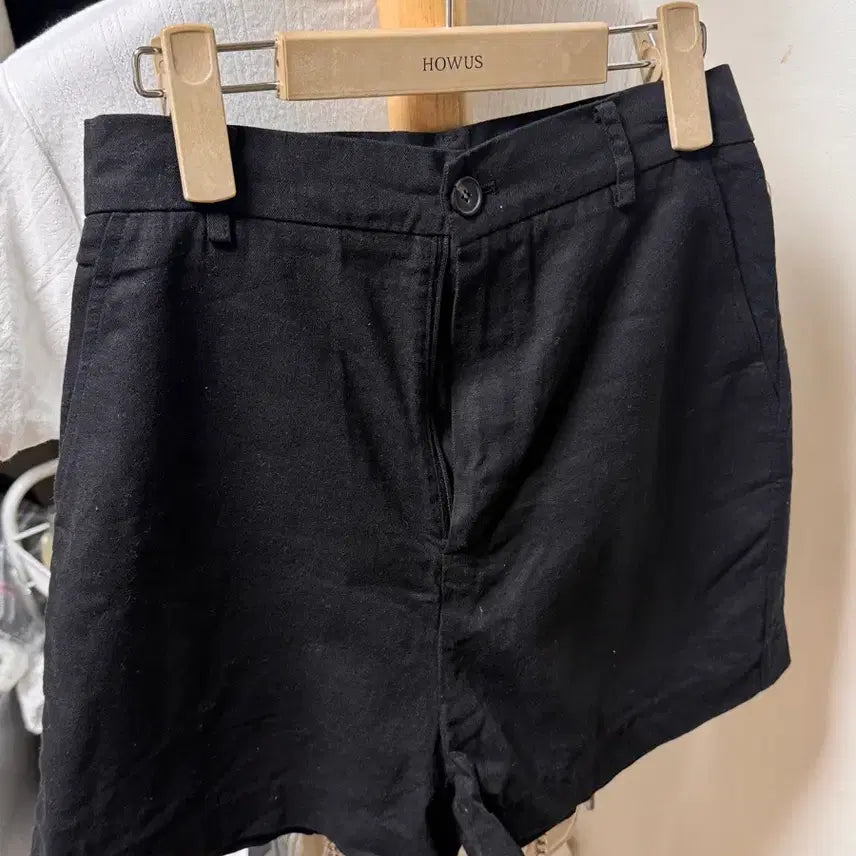 [BUNJANG] Flatbase Cotton Linen Shorts / 플랫베이스 코튼 린넨 반바지