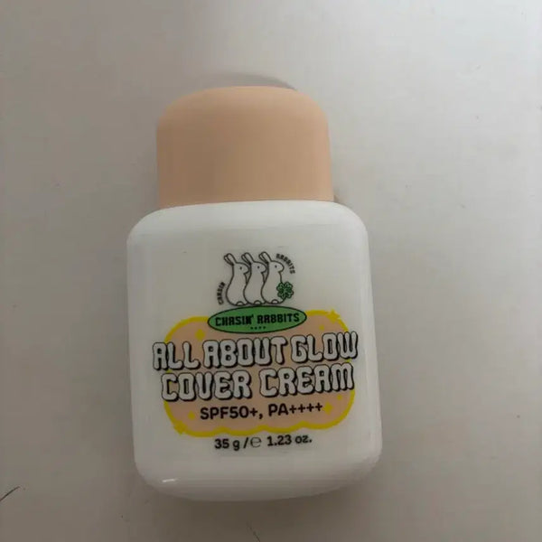 [BUNJANG] Chasing Rabbit All About Glow Cover Cream + Daiso Puff / 체이싱래빗 올어바웃글로우 커버 크림+ 다이소 퍼프 당일배송