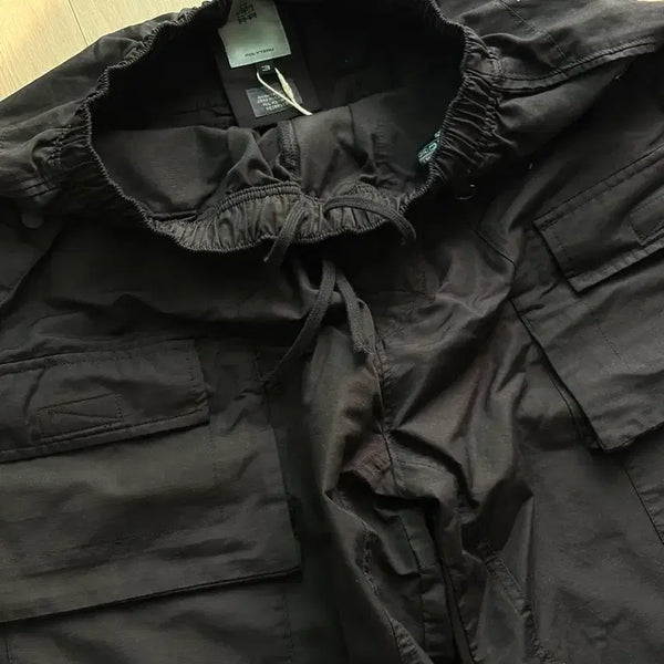 [BUNJANG] Poliluter Front Cargo 1/2 Pants Black Size 3 / [3] 폴리테루 프론트 카고 1/2 팬츠 블랙