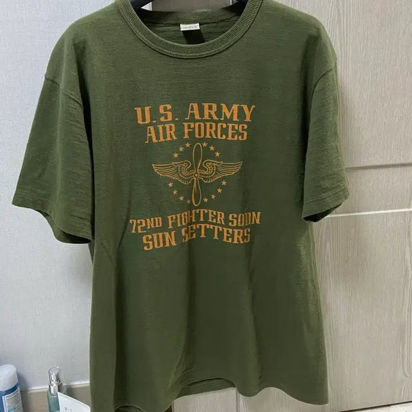 [BUNJANG] Buzz Rickson Slub Yarn T-Shirt 72nd Fighter / 버즈릭슨 BR79562 Slub Yarn T-Shirt 72nd Figh