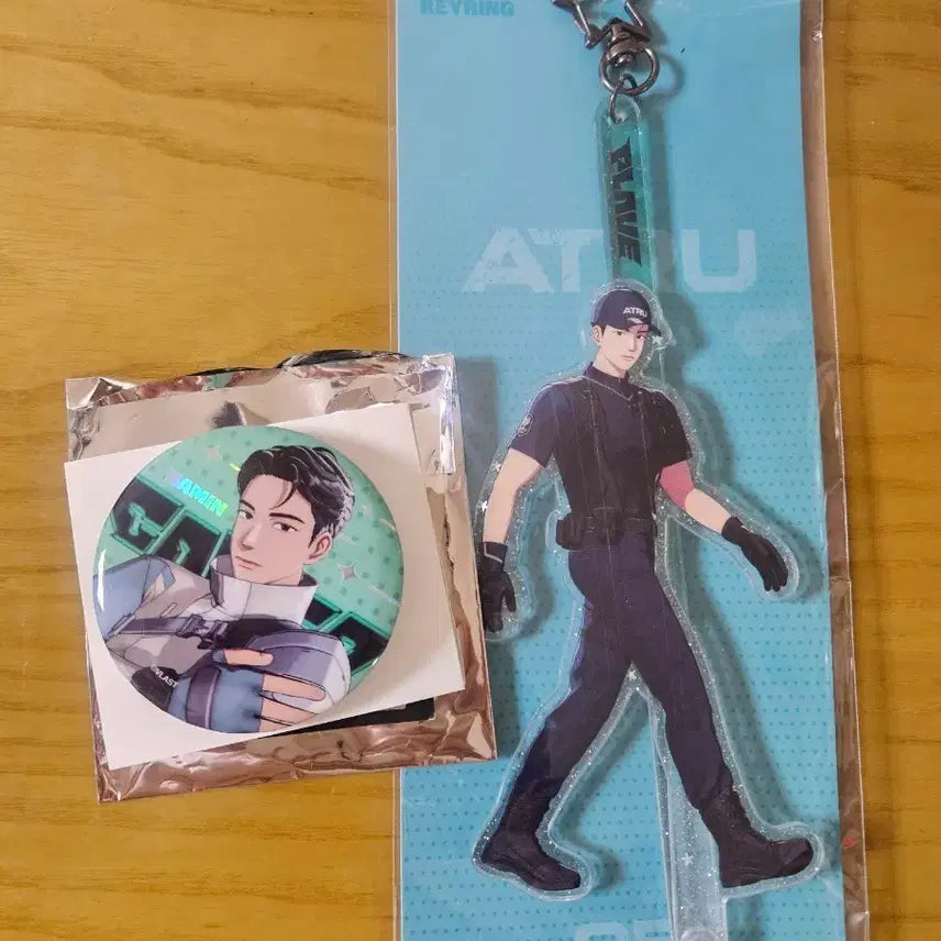 [BUNJANG] PLAVE Calpartu Sticky Keyring & Can Badge Hamin / 플레이브 칼파투 스틱키링 캔뱃지 하민 미개봉