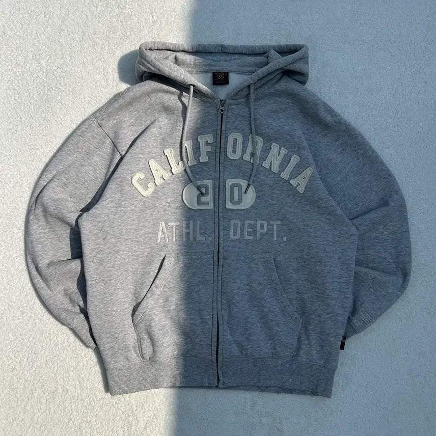 [BUNJANG] Who Are You 20th Anniversary Arch Logo Grey Hoodie Zip-up M / 후아유 20주년 아치로고 그레이 후드집업