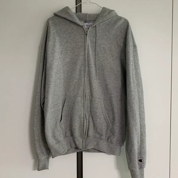 [BUNJANG] Champion Fleece Hooded Zip-Up / 챔피온 기모 후드 집업