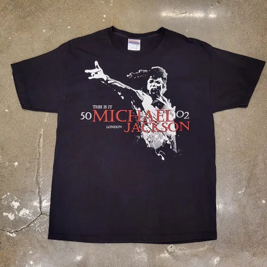[BUNJANG] 00s Haines Michael Jackson London T-Shirt / 00s 헤인즈 마이클 잭슨 런던 티셔츠